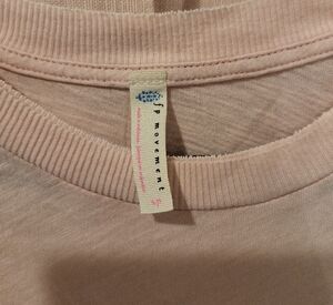 Free People Womens Pale Pink Jersey Top
